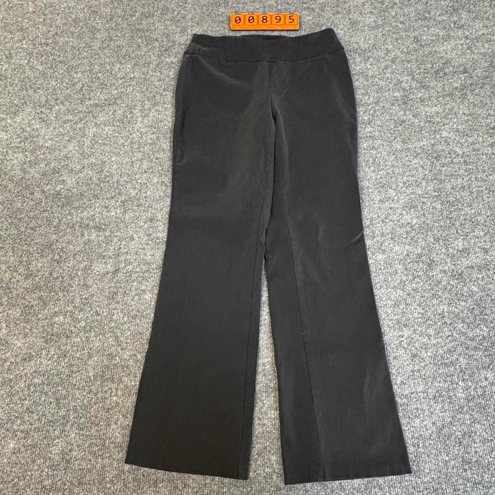 Studio 253 Black Nylon & Spandex Flare Pants Size PS. Some wear.